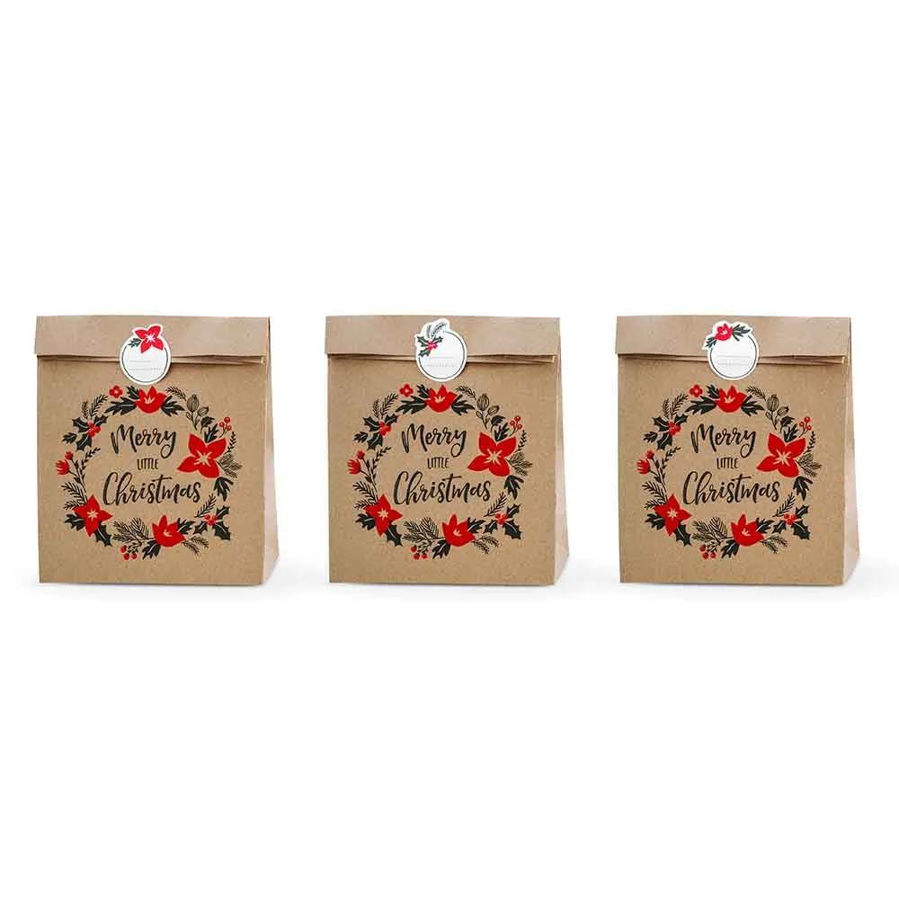 Gaveposer Merry Little Christmas 3 stk.