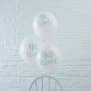 Hello World Ballonger 10 stk.