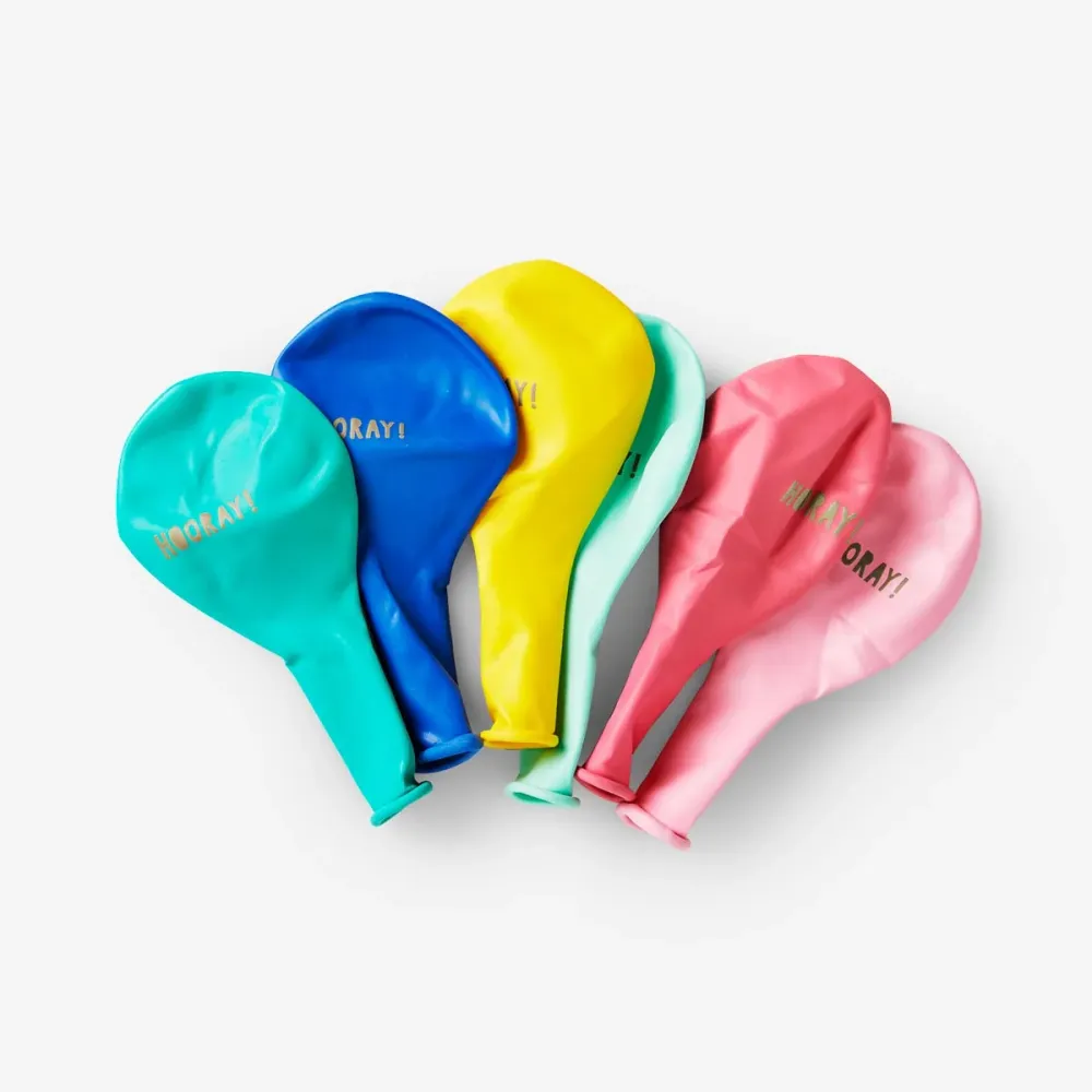 Hurra ballonger - 6 stk