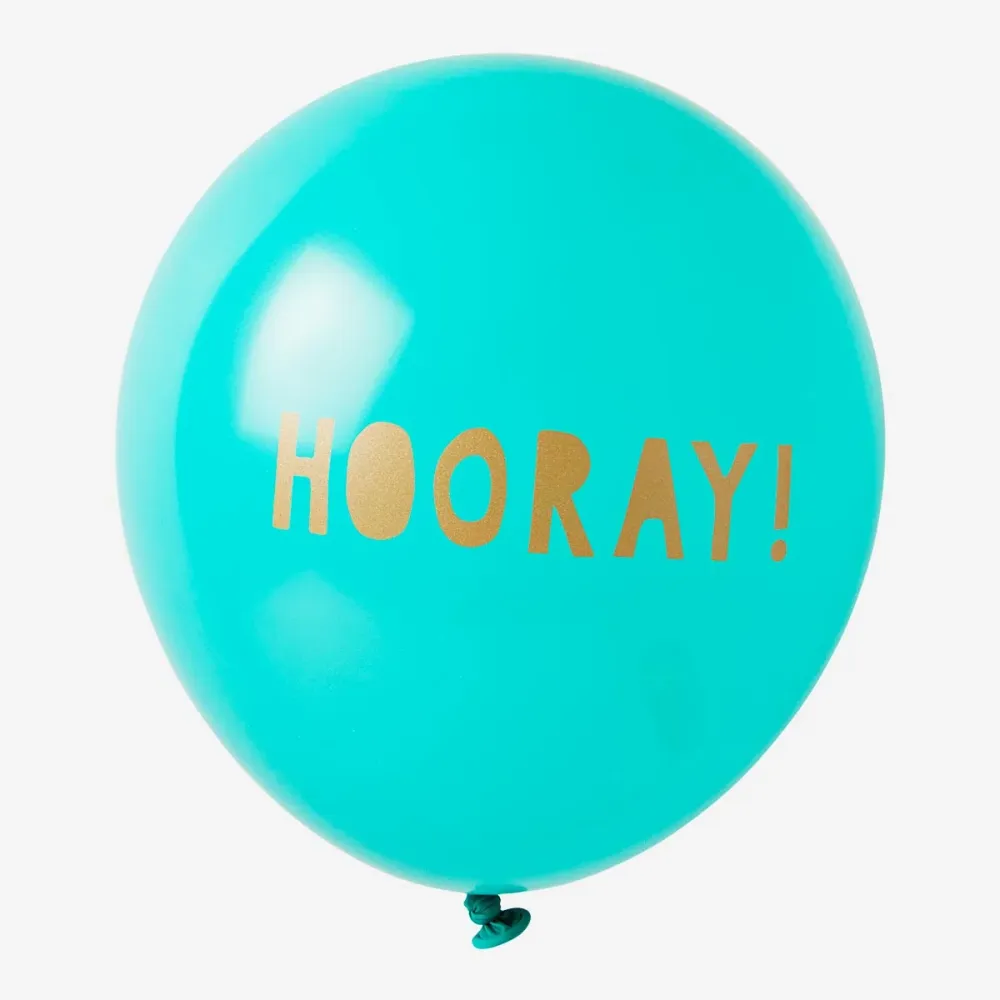 Hurra ballonger - 6 stk