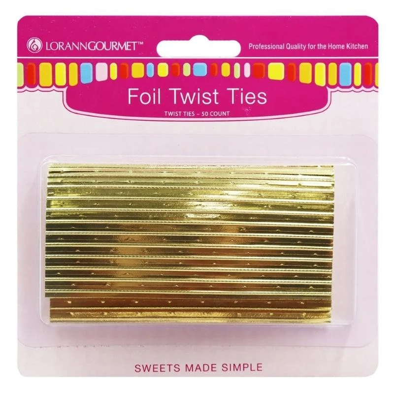LorAnn Twist ties -Gull pk/50