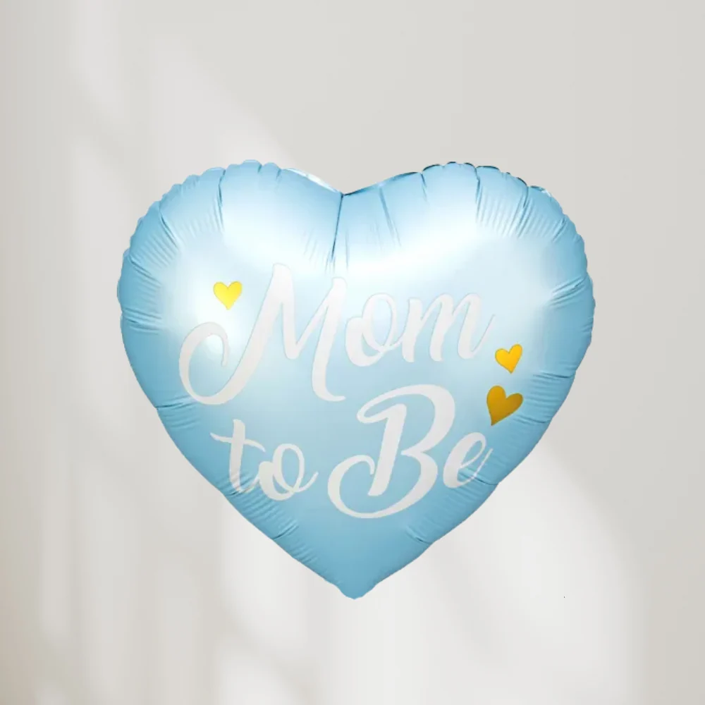 Mom To Be Hjerte Blå Ballong