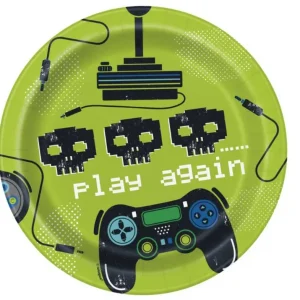 Papptallerken Gaming, 19cm pk/8