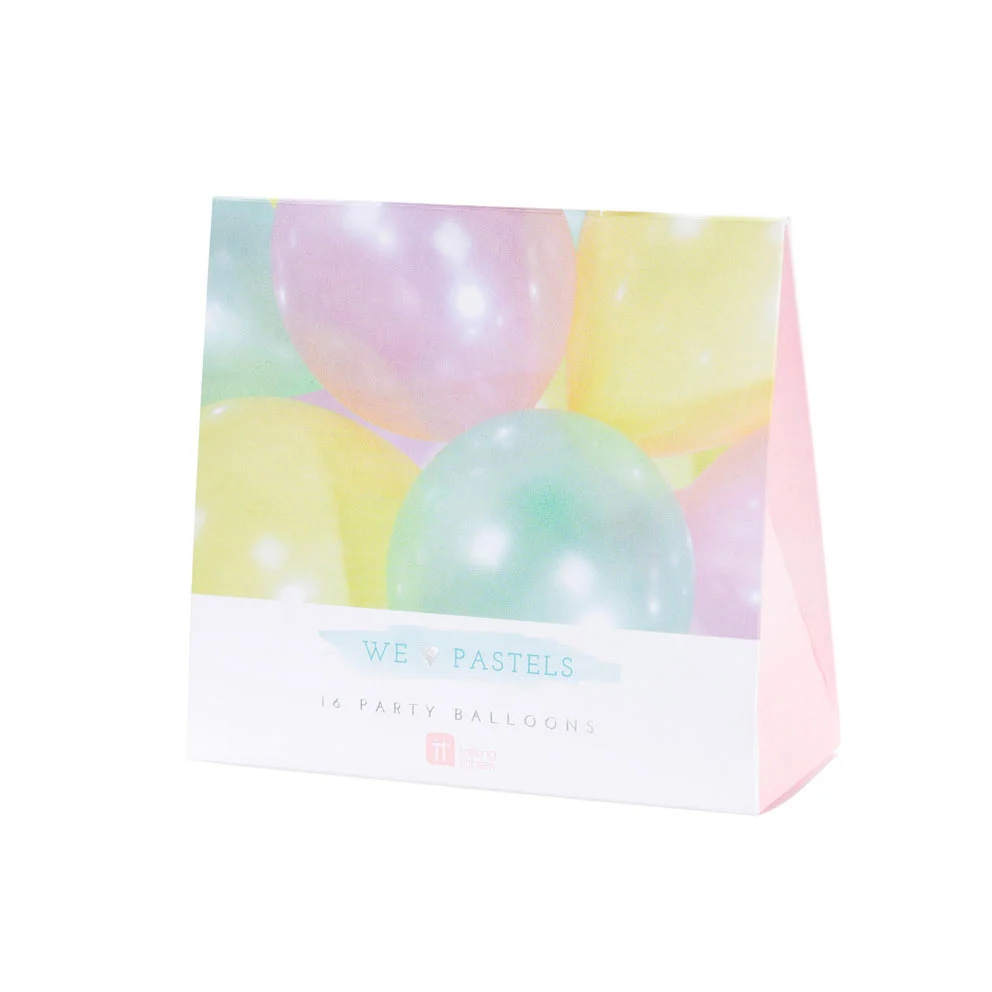 Pastell Ballonger 16 stk.