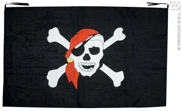 Piratflagg, 130 x 80cm