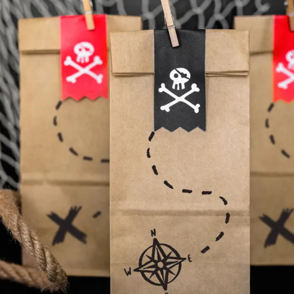 Piratparty Godteposer - 6 stk