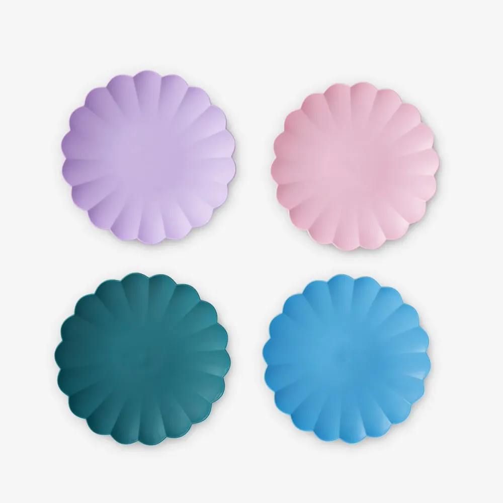 Plasttallerkener. 4 stk