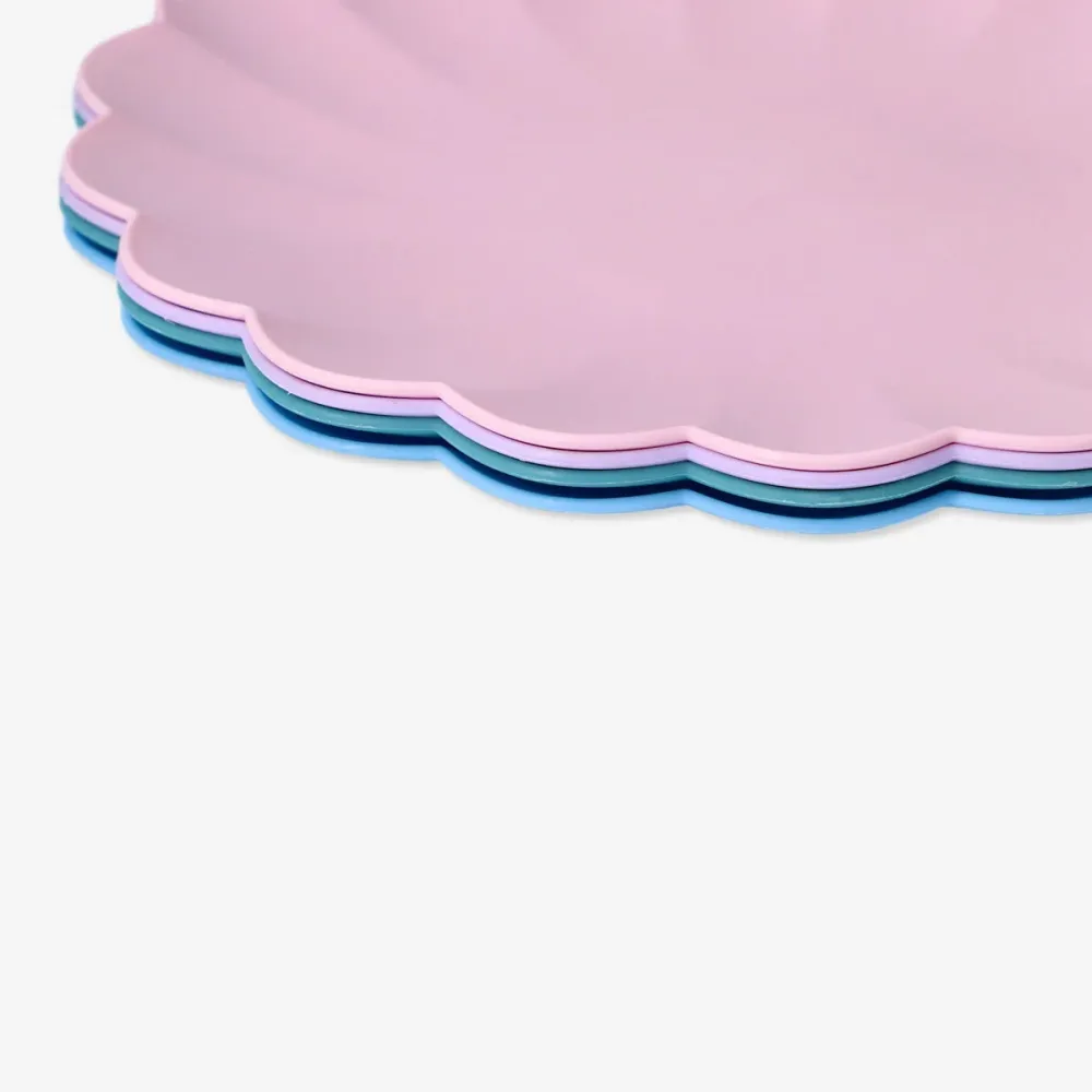 Plasttallerkener. 4 stk