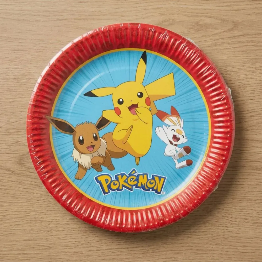 Pokemon fat, engangs, 20cm, pk/8