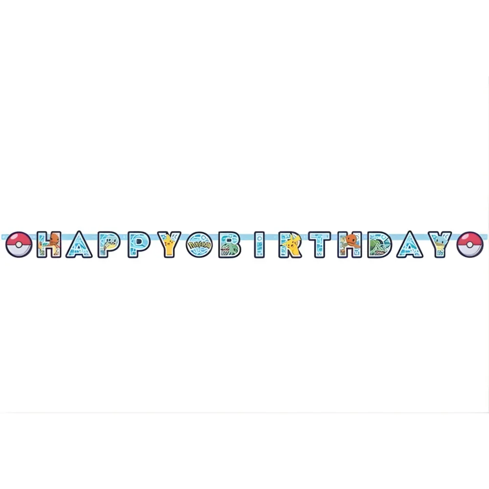 Pokémon banner "Happy Birthday" - 2,18m