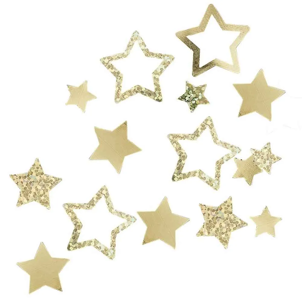 Pop Bubbly Konfetti Stjerner Gull 13 g.