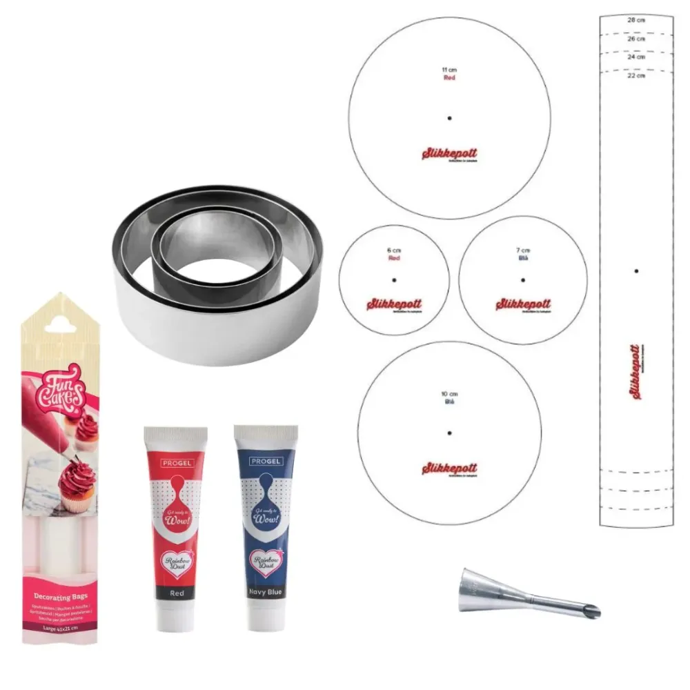Produktpakke til flaggkake
