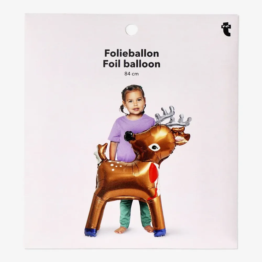 Reinsdyrfolieballong - 110 cm