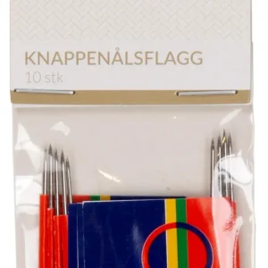 Sameflagg på knappenål, pk/10