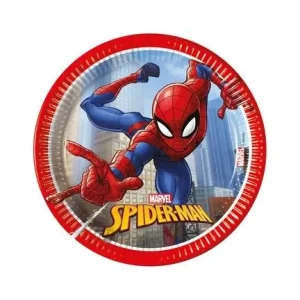 Spiderman Papptallerken, pk/8
