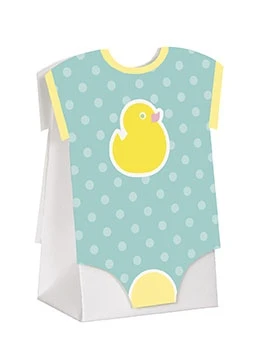 Søte gaveesker til babyshower "skjorte", 8 stk