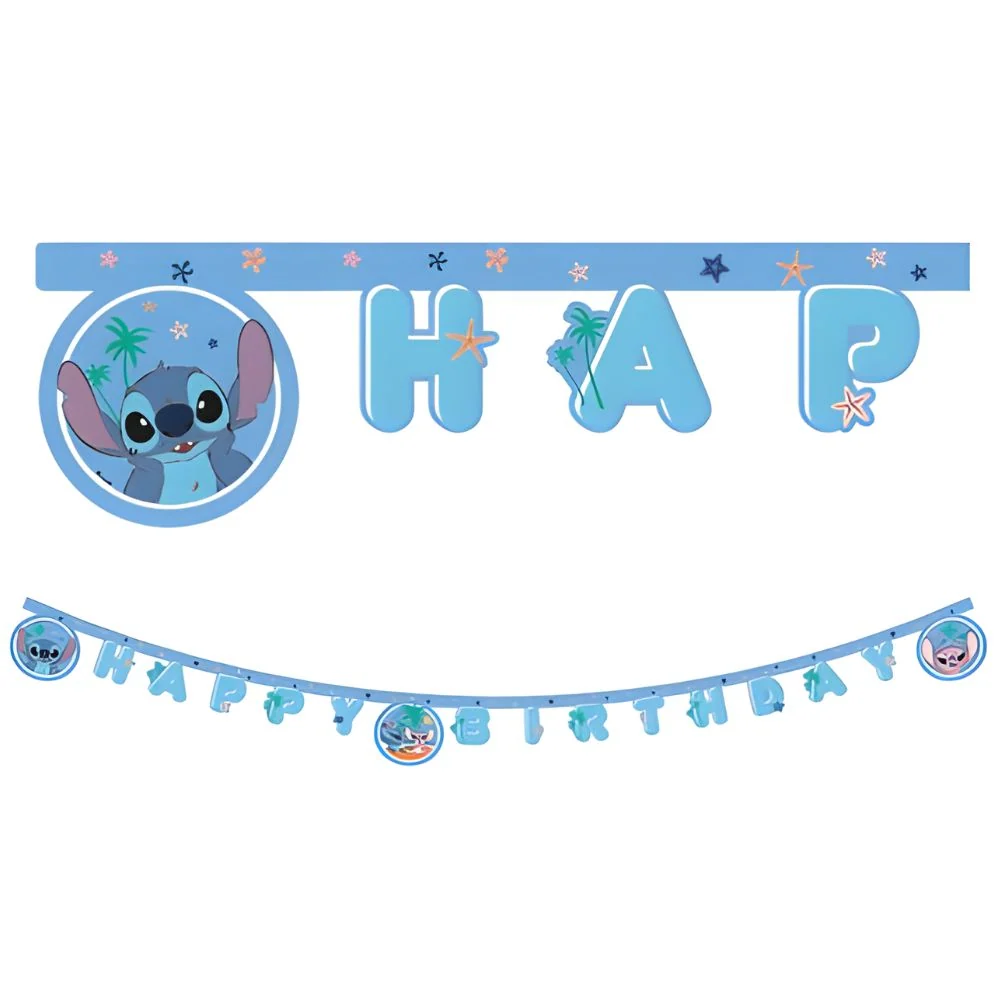 Stitch banner "Happy Birthday" - 2m