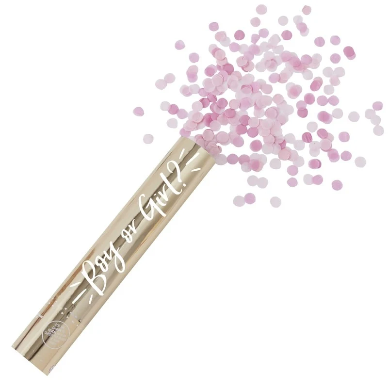 Stor Konfettikanon Rosa