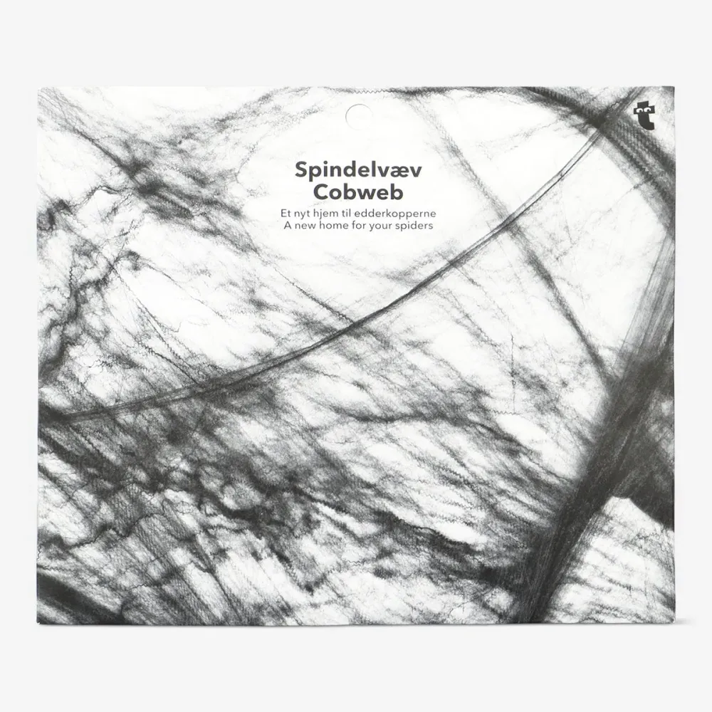 Svart Spindelvev - 70x400 cm