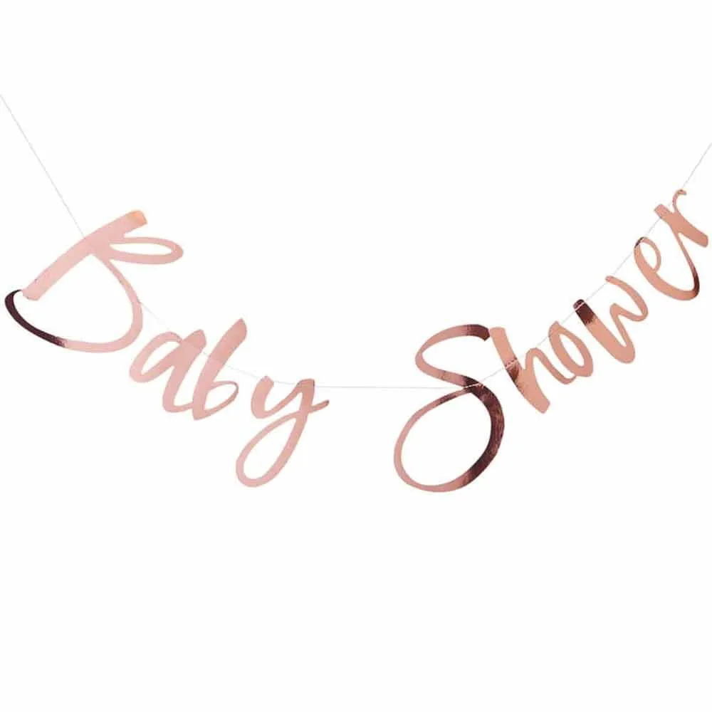 Twinkle Twinkle Baby Shower Girlander Rosegull