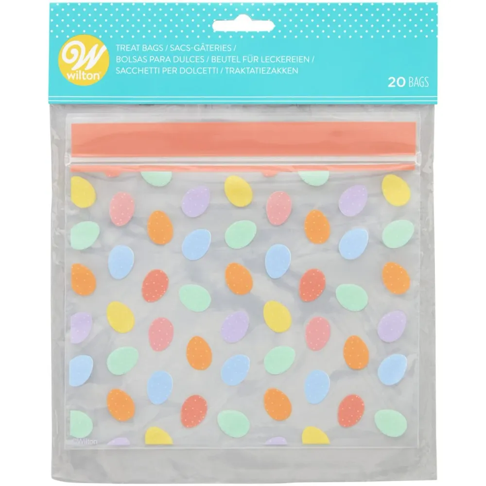 Wilton godteposer -Påskeegg- Pastellfarger pk/20
