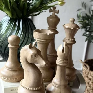 Sjakk 6 deler - Wood