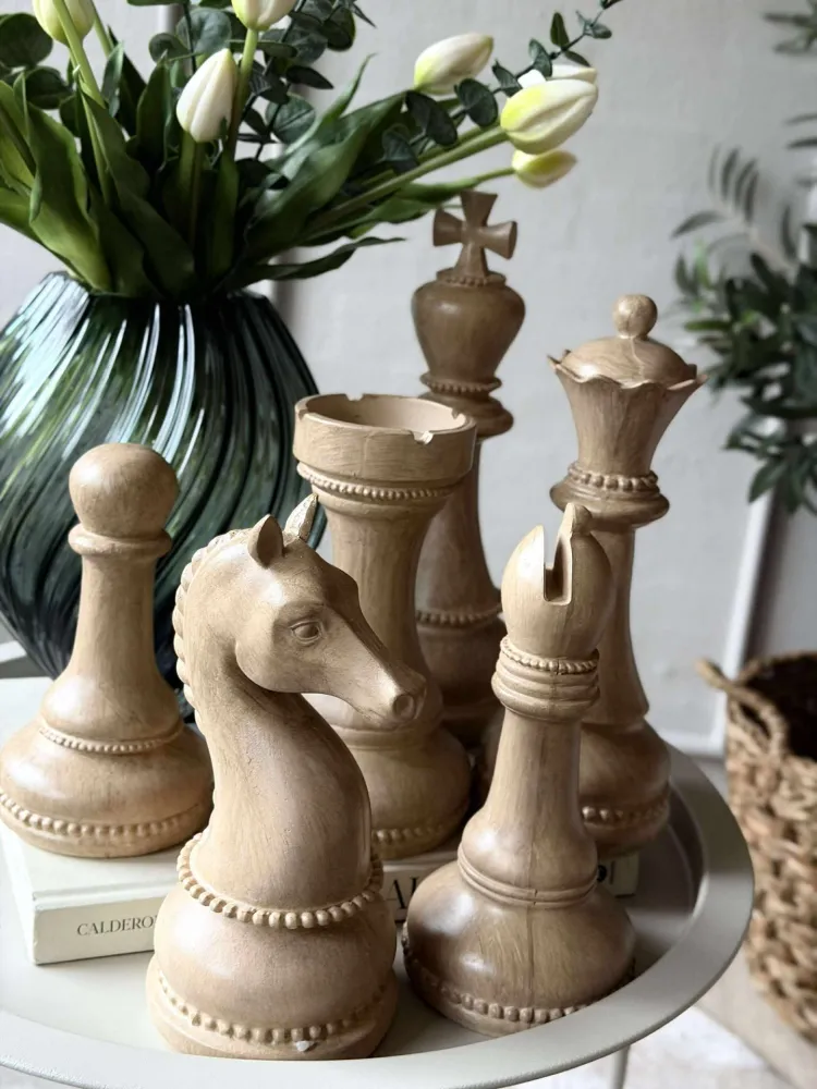 Sjakk 6 deler - Wood