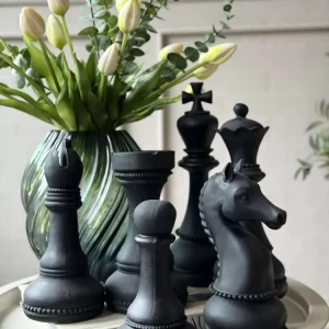 Skak 6 dele - Black