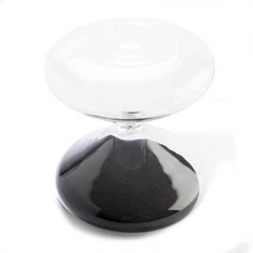 30 minutters sandtimer time glass m/ hvit sand