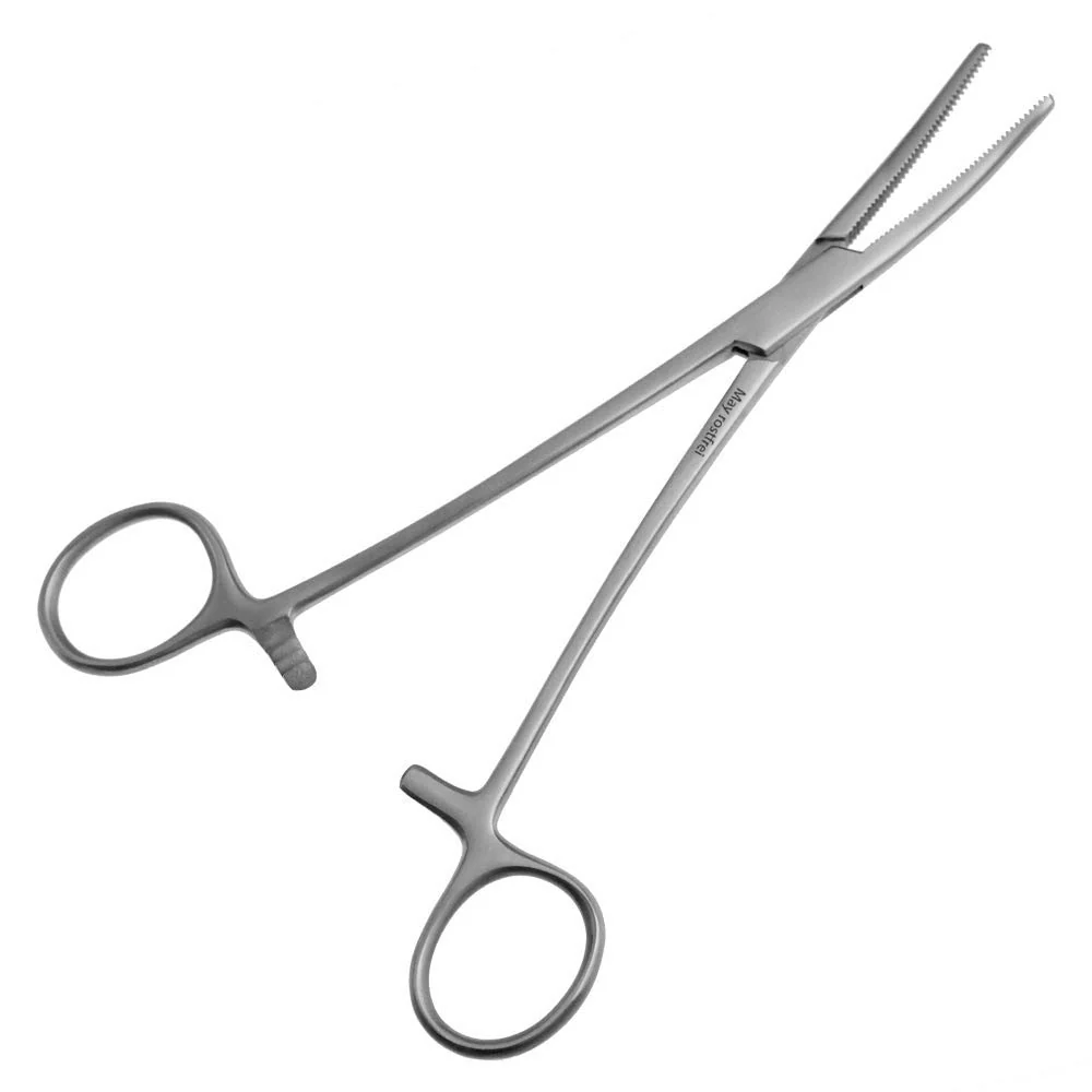 Fisketang - 20 cm lang - Krokfjerner fiskesport - Krokfjerner - Klemme i buet utførelse av rustfritt stål