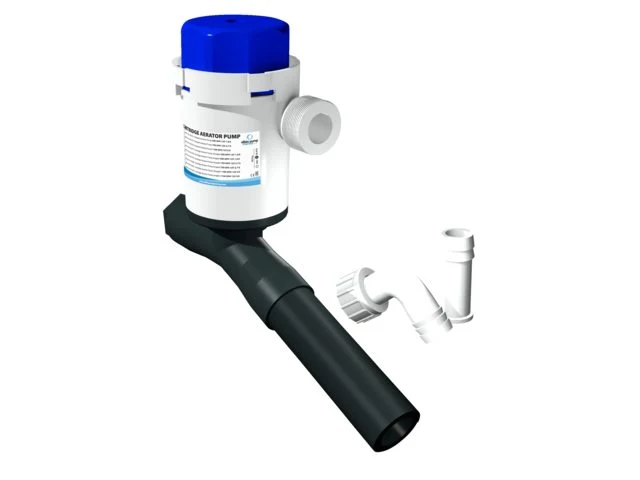 Albinus, Twinport Aerator pumpe 750 gph 12V vinklet