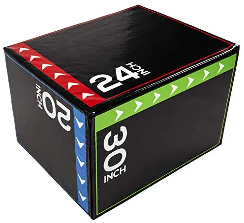Plyo Box 3-i-1 Skumboks 50/61/70cm, Plyometrisk – BalanceFrom SFJB-16