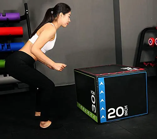 Plyo Box 3-i-1 Skumboks 50/61/70cm, Plyometrisk – BalanceFrom SFJB-16