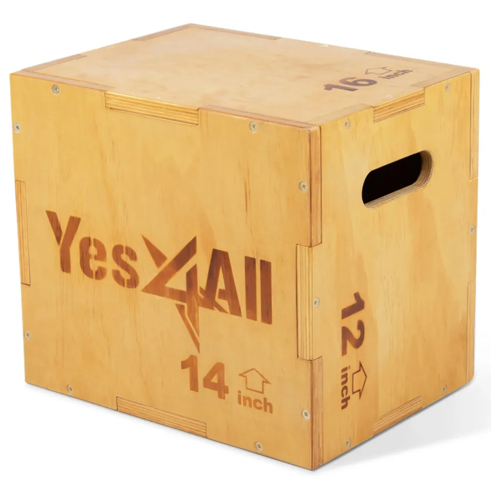 Stepkasse 3-i-1 Kryssfiner 40x33x30cm, Opptil 204kg – Yes4All W6P6