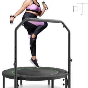 Trampoline Fitness Med Regulerbart Håndtak 104,5cm