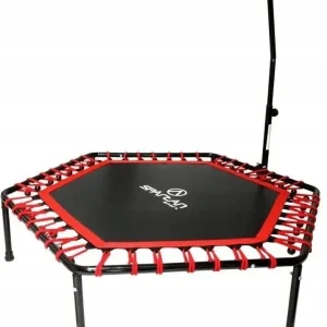 Trampoline Heksagonal Fitness 136cm Med Håndtak 100kg Spartan Sport 136