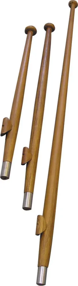 1852, Flagspil teak busk Ø25 mm, 150 cm