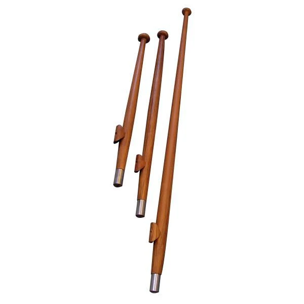 1852, Flagspil teak busk Ø25 mm, 90 cm