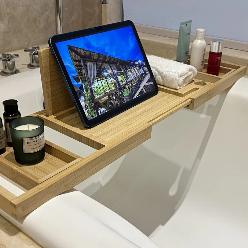 Flermanns badekarhylle i bambus - RelaxShelf