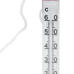 Badetermometer, orange topp, flytende