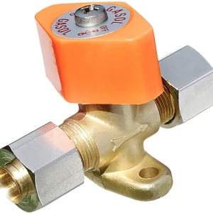 Enkel stengeventil med feste, 8 mm rør