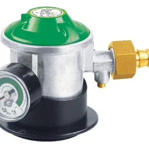 Gassregulator Jumbo click-on m/manometer og slangestuss