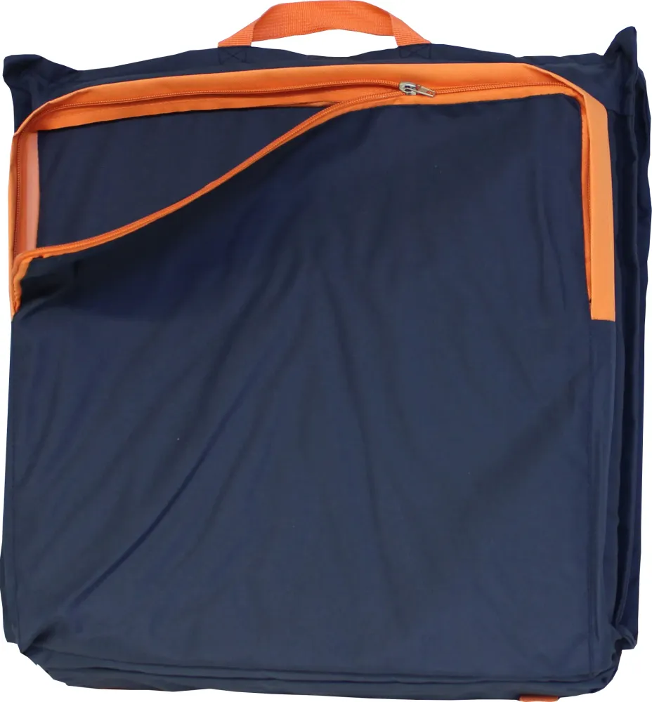 Sittepute Comfy Carry, mørkekblå/oransje