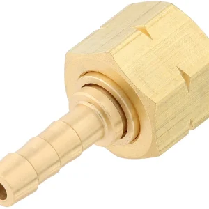 Slangekopling, 8 mm med mutter - 1/4'' innv. gjenge
