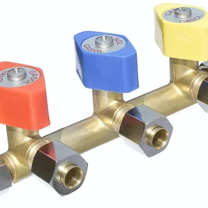 Trippel stengeventil uten feste, 8mm rør