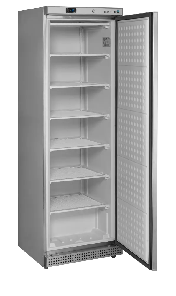 Tefcold Fryseskap UF400S rustfri utside, låsbart og digitalt display