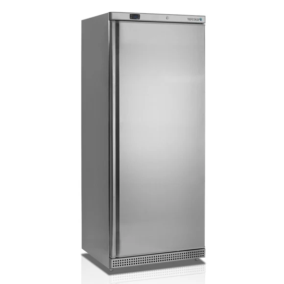 Tefcold Fryseskap UF600S rustfri farge og hvitt interiør