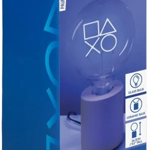 Lampe PlayStation LED-neon 24,3cm blå dekorbordlampe til gamingrom PALADONE
