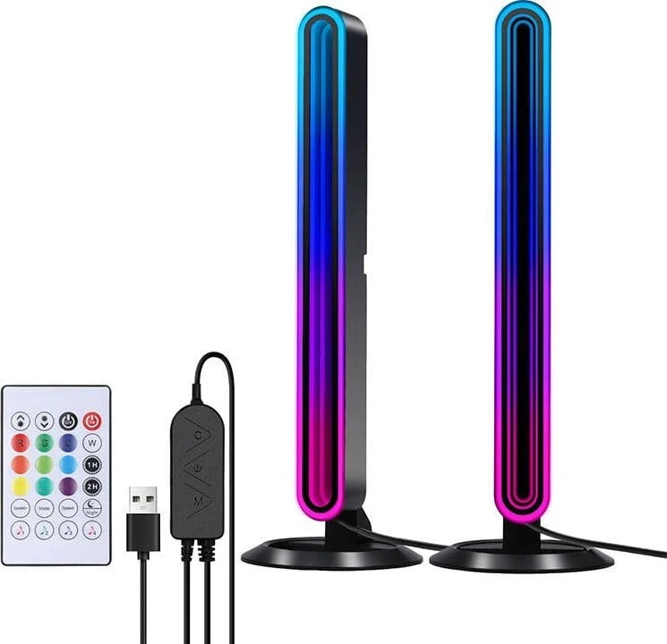 Lampe RGB Med Lydsynk Og Fjernkontroll 29.28cm BlitzWolf BW-AL1