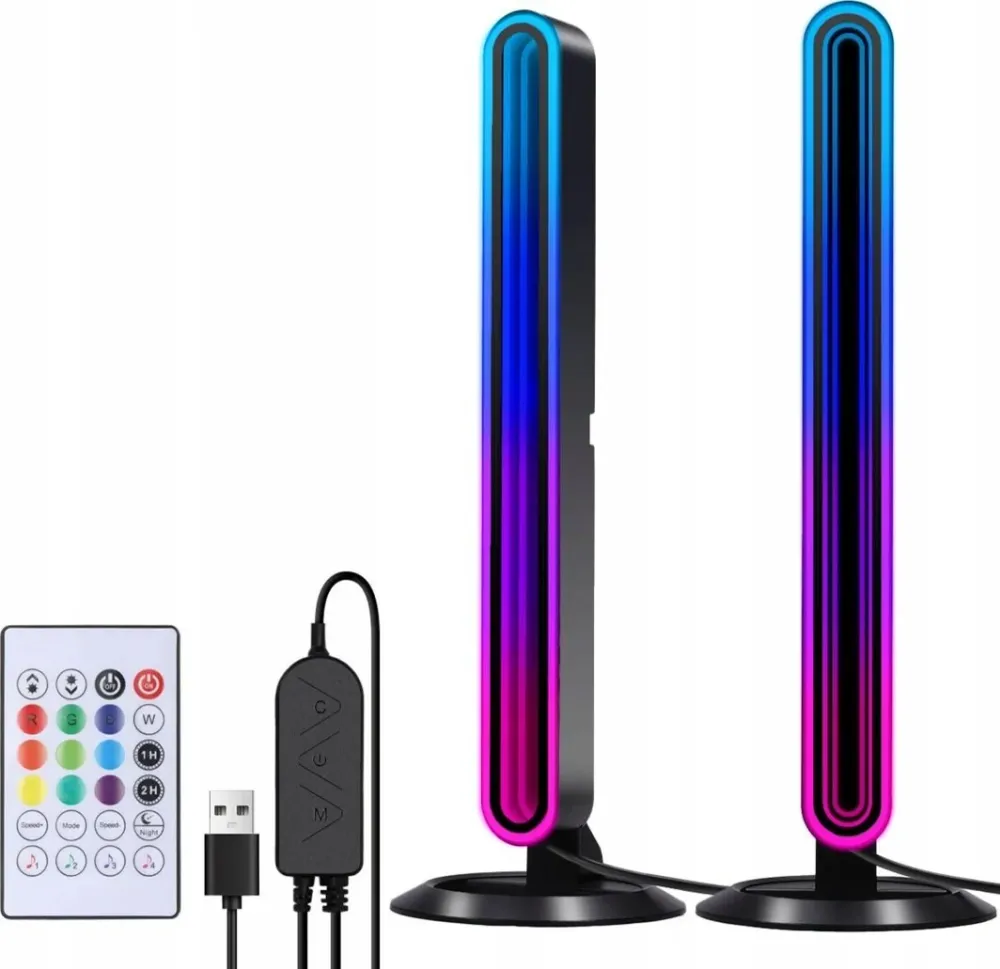 Lampe RGB Med Lydsynk Og Fjernkontroll 29.28cm BlitzWolf BW-AL1